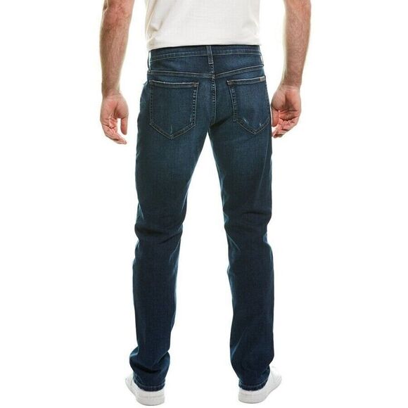 Joe's Jeans Slim Straight Fit Jeans Mens 29 x 31 Albie Blue Dark Wash Distressed - Picture 2 of 14